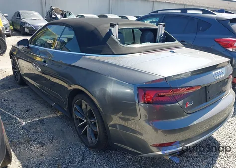 2018 Audi S5 Premium Plus из США, поврежденный, VIN WAUY4GF57JN005703